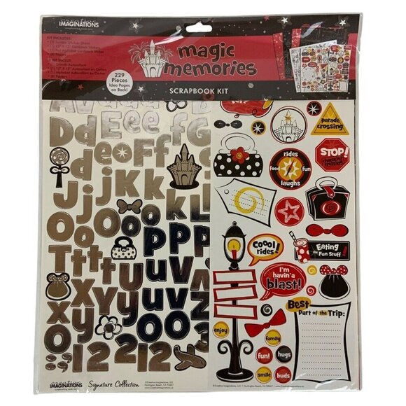 Creative Imaginations Magic Memories 12x12 Scrapbook Kit 229 Pcs Stickers Paper - Picture 1 of 2